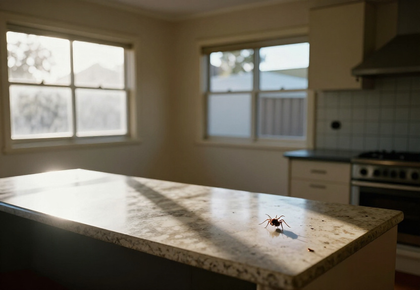 Ant trail in a Kurnell kitchen before treatment